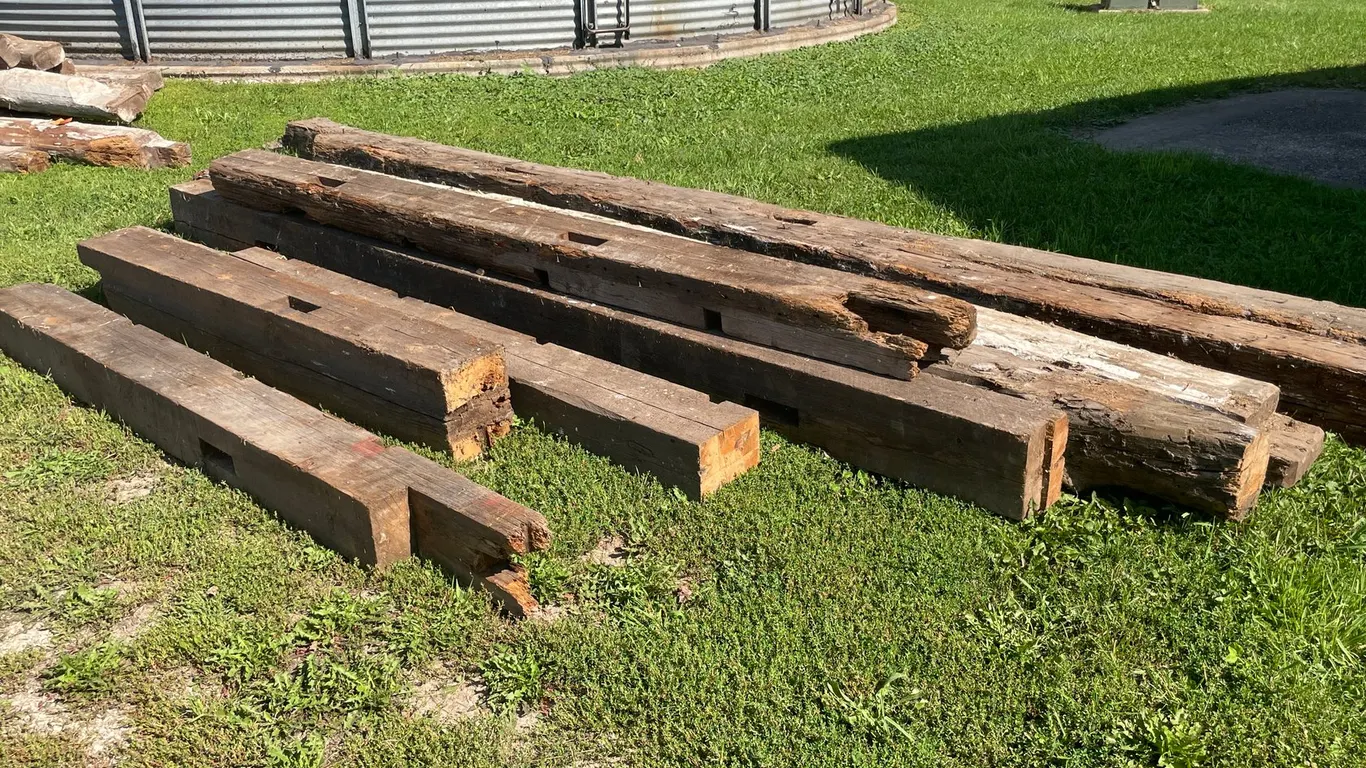 Pile of Wooden Beams