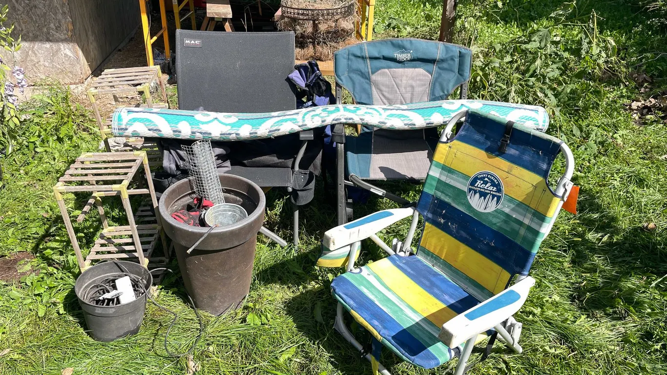 Assorted Outdoor Furniture and Decorations