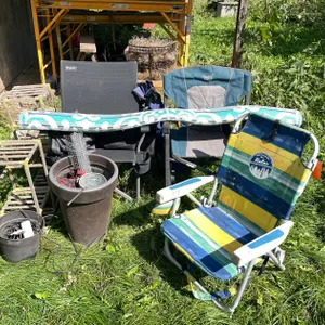 Assorted Outdoor Furniture and Decorations