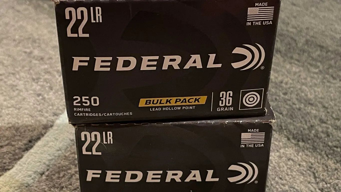 (2) Boxes of Federal .22LR Bullets