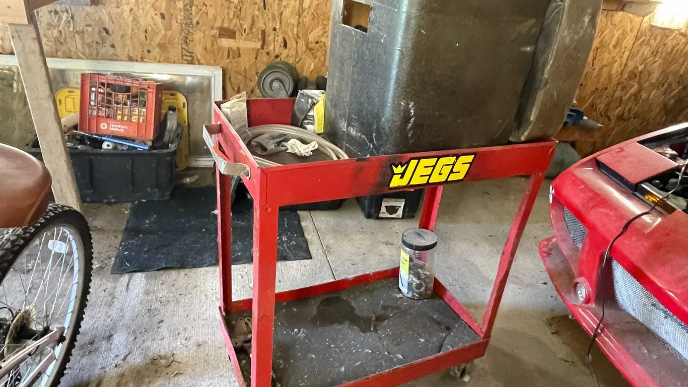 Craftsman Metal Shop Cart on Wheels with Contents