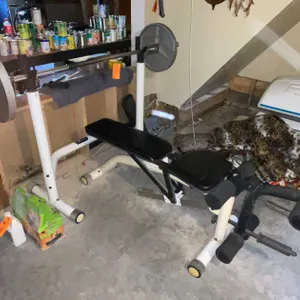Weight Bench and Bar