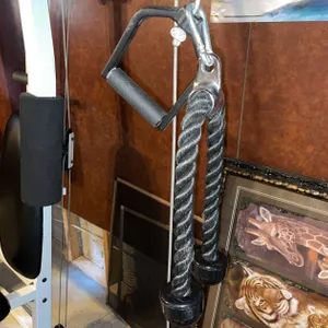 (2) Homemade Gym Cable Pulley and Weight Stack