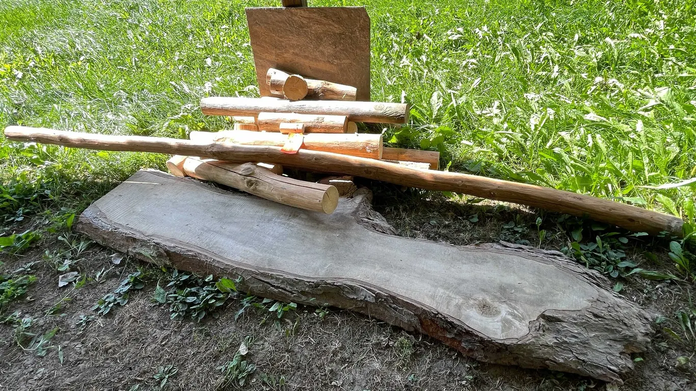 Pile of Live Edge Wood