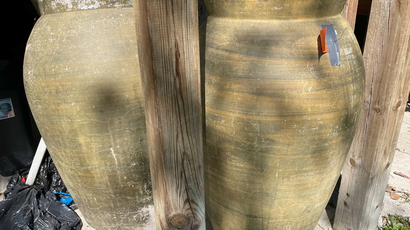 (2) Large Outdoor Pots
