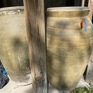 (2) Large Outdoor Pots