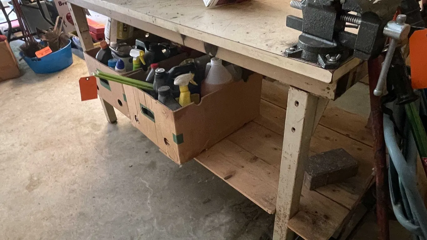 Work Table with Vise