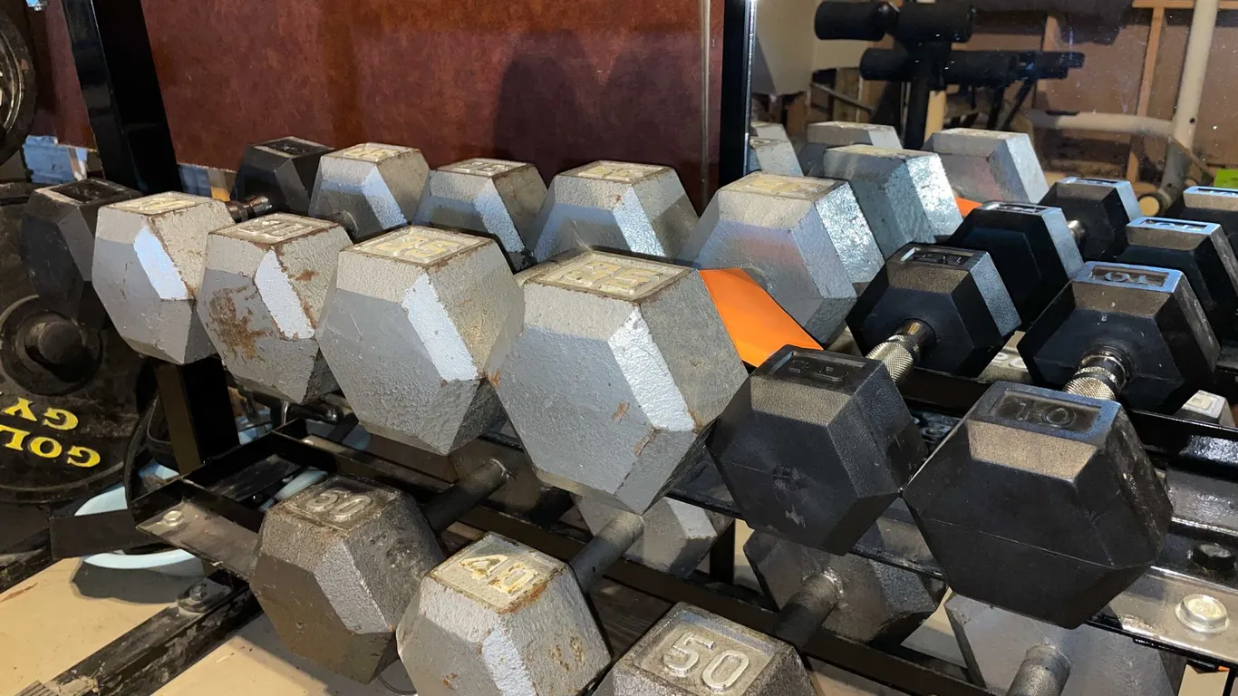 (7) Metal Dumbbells