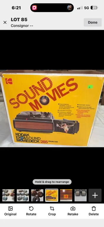 Kodak Sound Movie Deck 285 Projector with Original Box