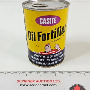OIL CAN : Casite Oil Fortifier (Full) (Measures : 4-1/4"H x 3"Dia)