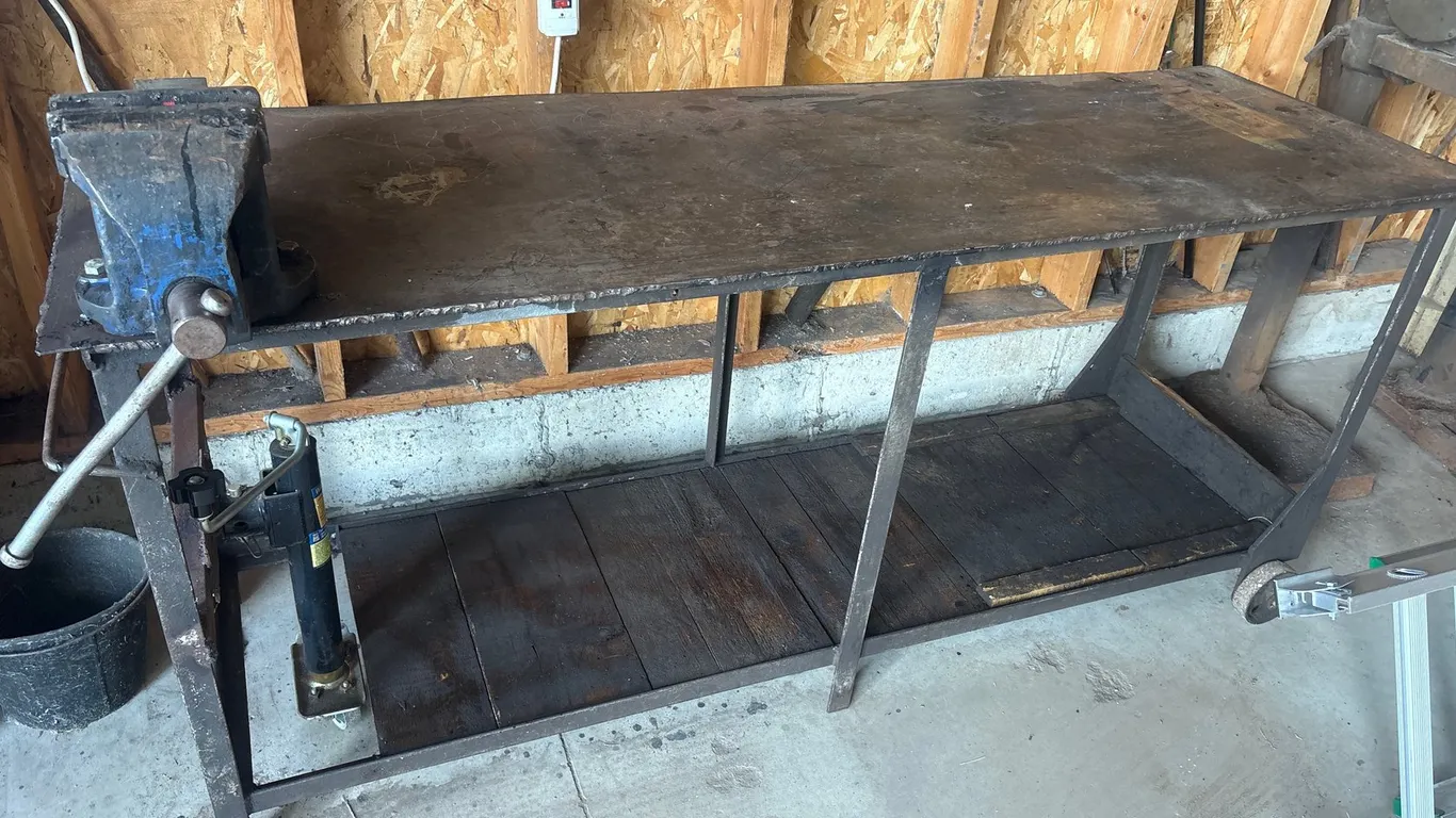 24x 75" steel welding table