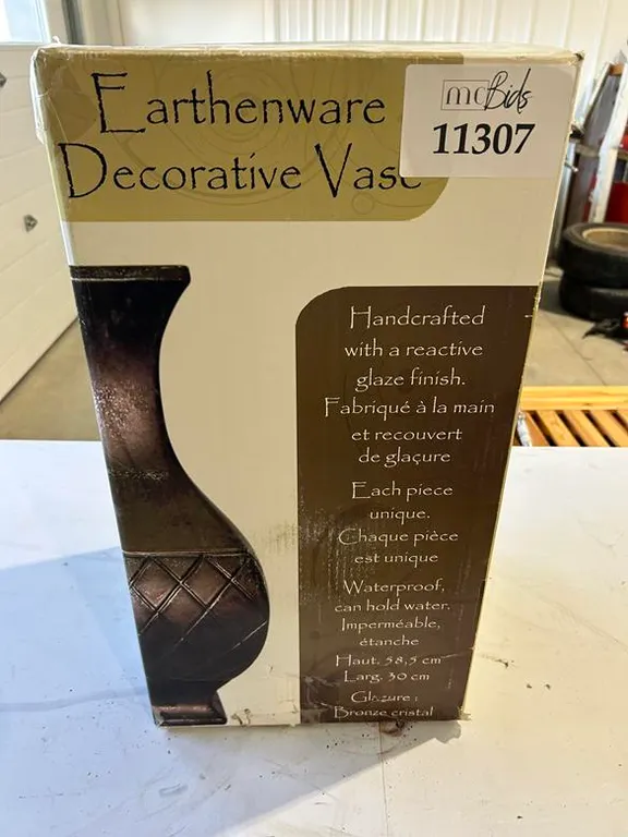 Earthenware Decorative Vase in Box