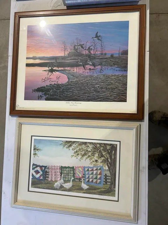 Golden Hour Green Wings & Early Morning Risers Art Pieces