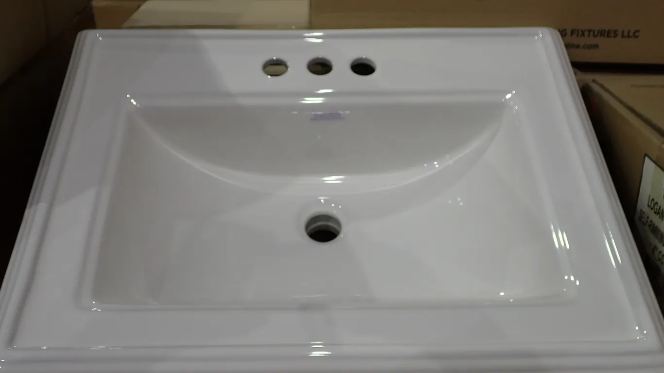 Lot of (24) Gerber 12-875 Logan Square 23-5/8"x18-1/8" Self-Rimming Lavatory Sinks.