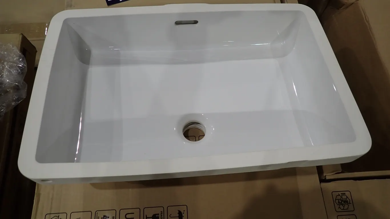 Lot of (12) Laufen Living City H8124310001091 490x310x155 mm Undermount Lavatory Sink.