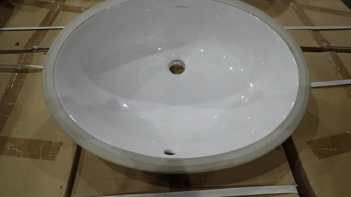 Lot of (12) 3pks and (1) Display Ortech RC2014 Undermount 22-1/4"x 16-1/4" Ceramic Sinks.