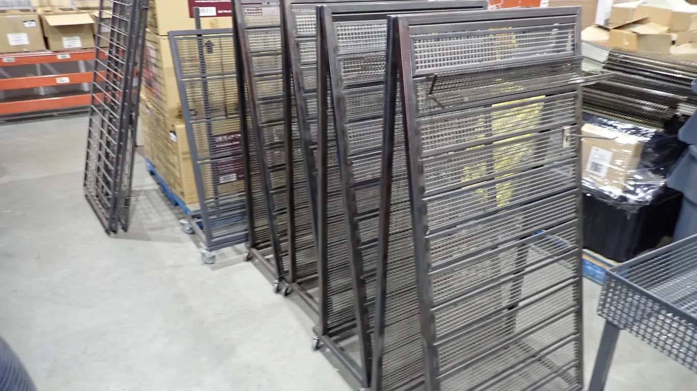 Lot of (5) Asst. Mobile Retail Display Racks and Tri-Fold Display Rack.