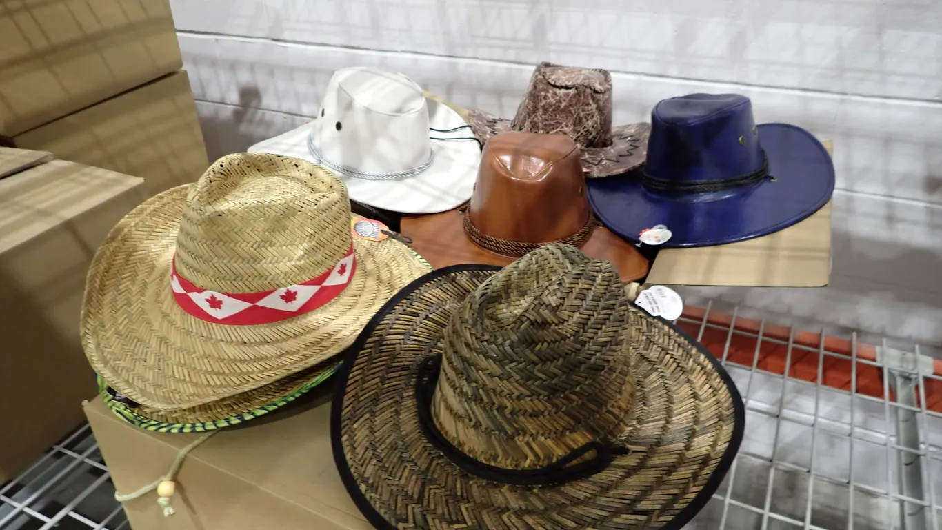 Lot of Approx. (45) Asst. Straw Hats and Cowboy Hats.