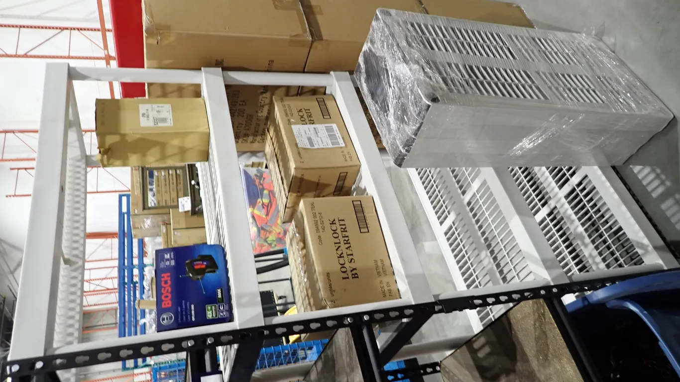 Lot of (2) Plastic Shelving Units.