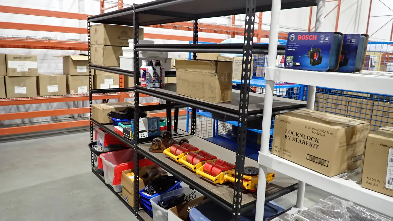 Lot of (2) Metal 48"L x 24"Dx72"H Shelving Units.