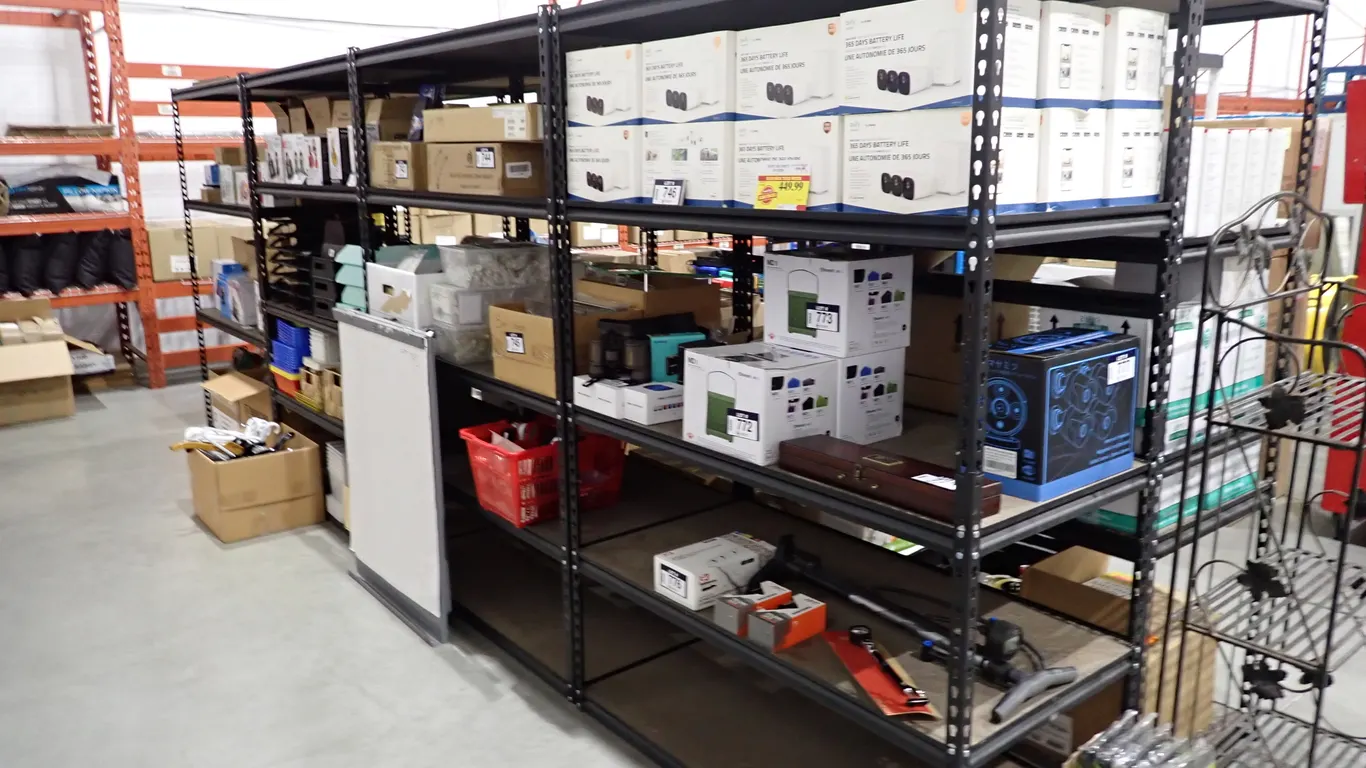 Lot of (4) Metal 48"L x 24"Dx72"H Shelving Units.