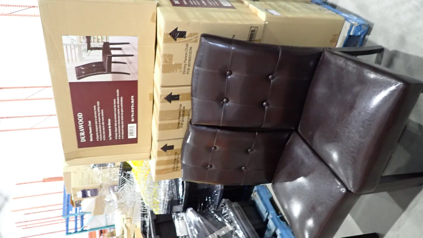 Lot of (3) 2-pc Durawood Dinning Parson Chairs.