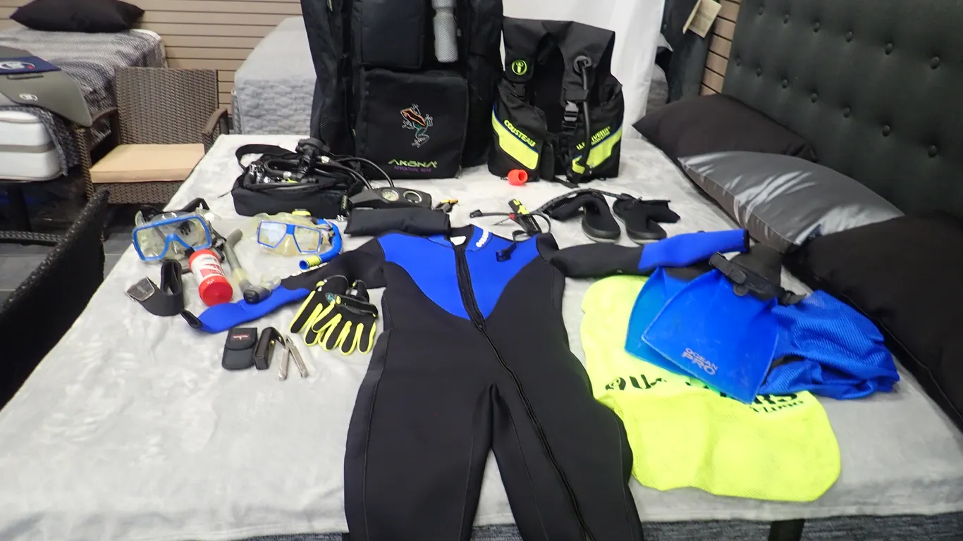 Men's Dive Gear Set.