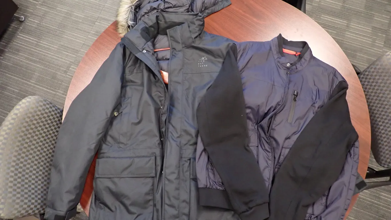 Lot of Bugatti 46R Men's Jacket and Live Out There Large Men's Storm Down Parka.