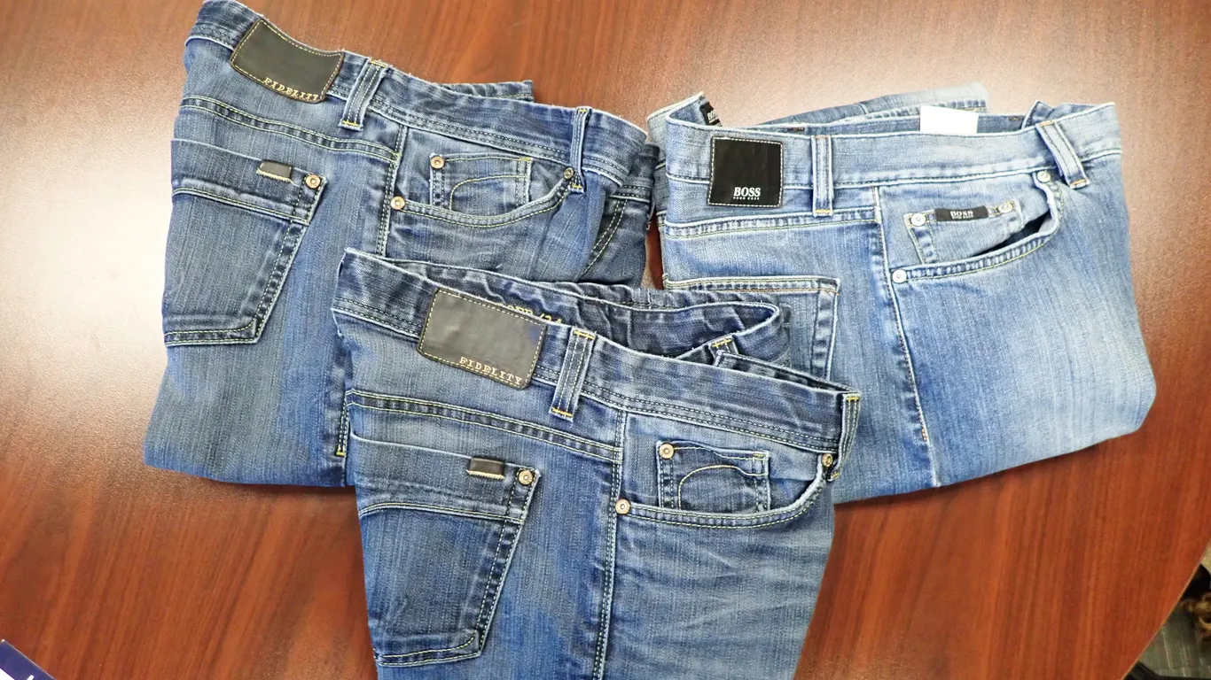 Lot of (2) Pairs Fidelity Charger/34 Jeans and (1) Pair Hugo Boss 34/36 Jeans- USED.