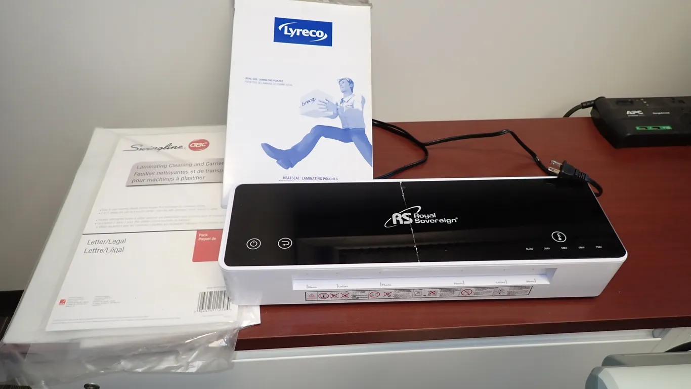 Royal Sovereign Laminator.