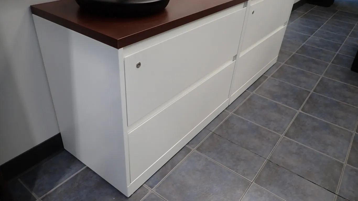 Steelcase 4-Drawer Lateral File Cabinet.