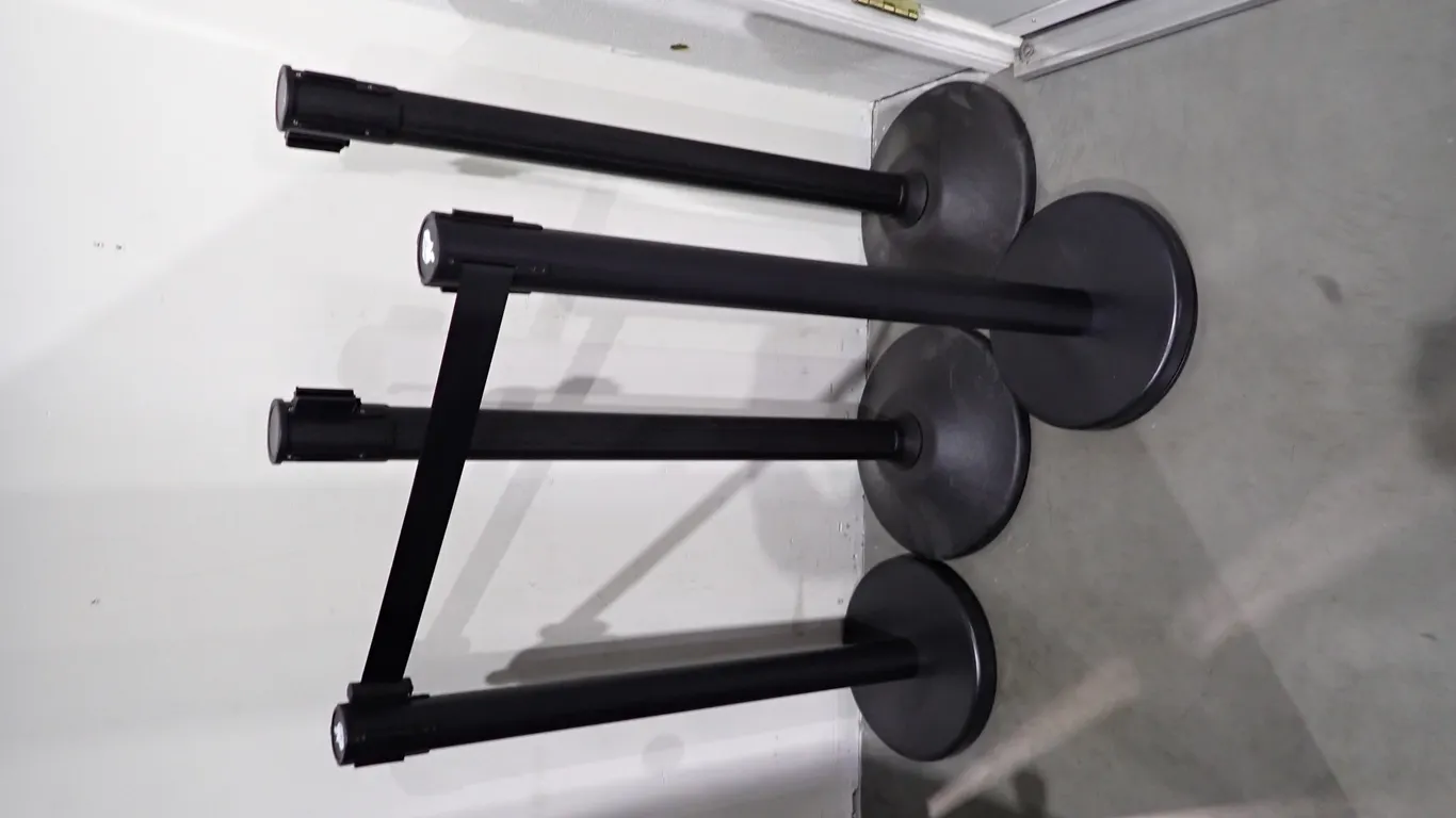 Lot of (4) Retractable Stanchions.