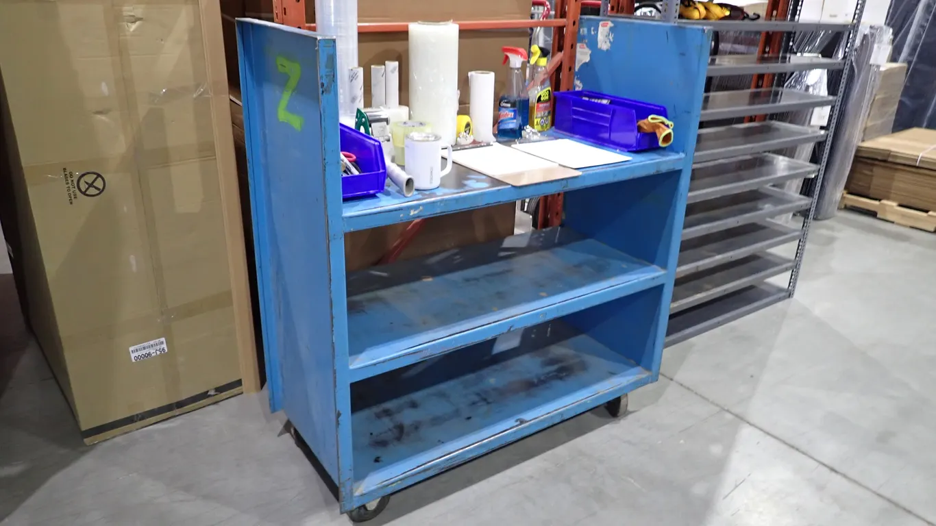 3-tier Warehouse Pick Cart- CONTENTS NOT INCLUDED.