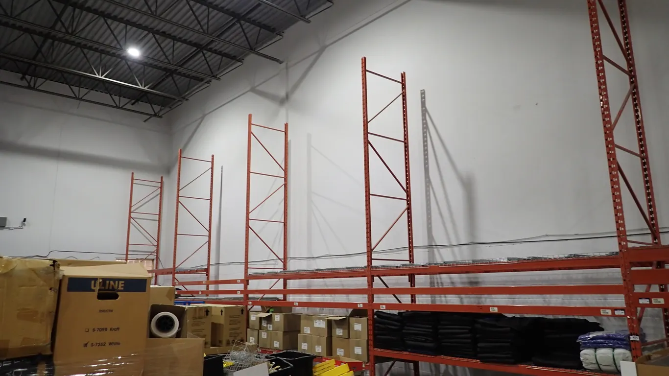 Lot of 42"x19' Pallet Racking-BUYERS RESPONSIBLE FOR TEARDOWN.