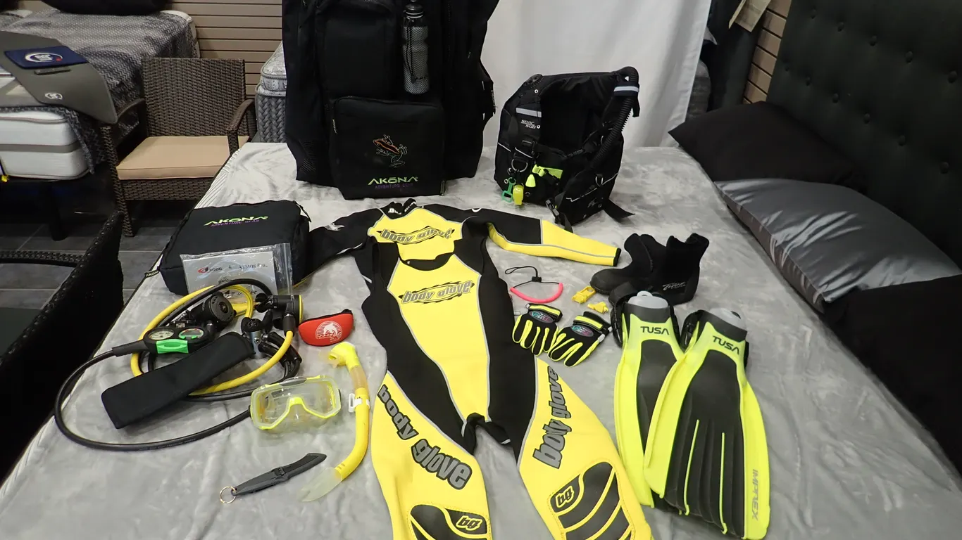 Woman's Dive Gear Set.