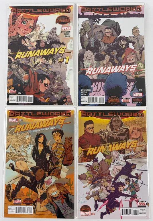 Runaways #1-4 Marvel 2015 Lot