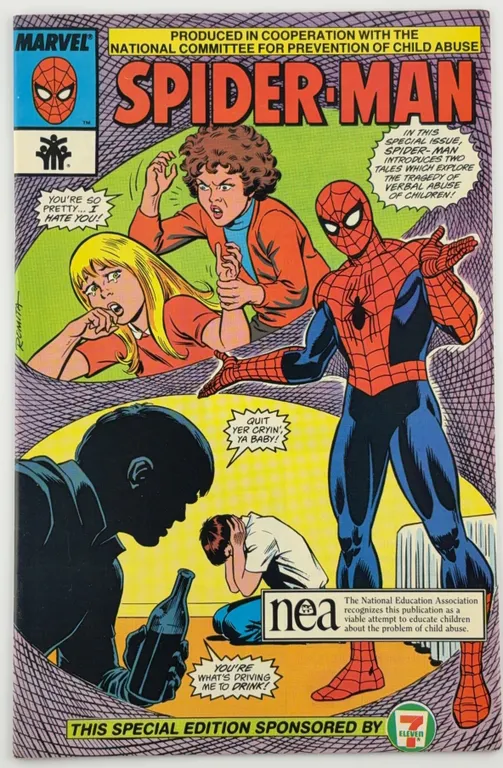 Spider-Man National Committee for Prevention of Child Abuse Marvel 1984