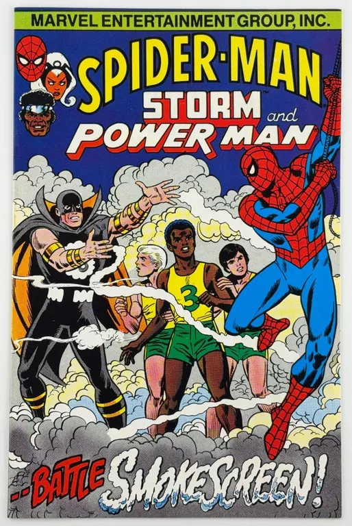 Spider-Man, Storm and Power Man: Battle Smokescreen! Marvel 1983