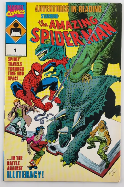 Adventures in Reading Starring The Amazing Spider-Man #1 Marvel 1990