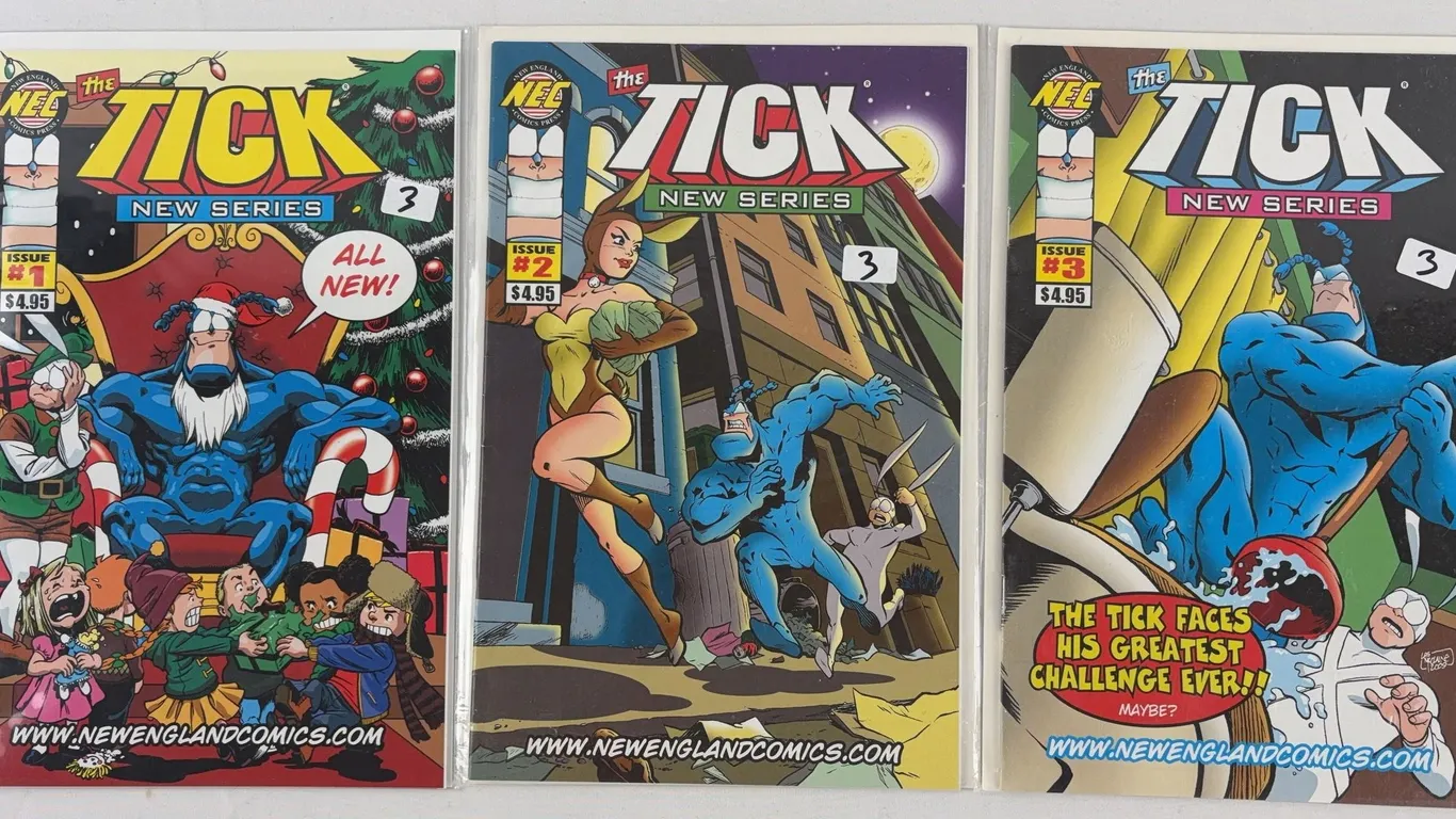 The Tick New Series #1-3 NEC 2001 Lot