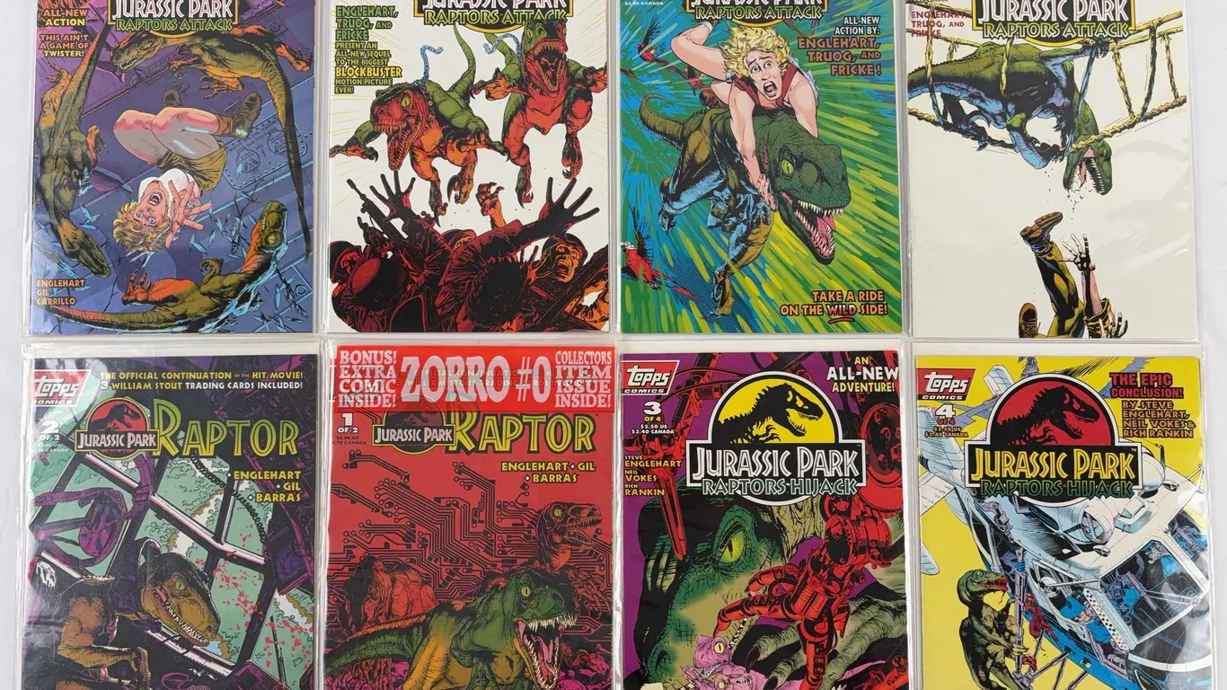 Jurassic Park Comic Book Lot Topps 1994
