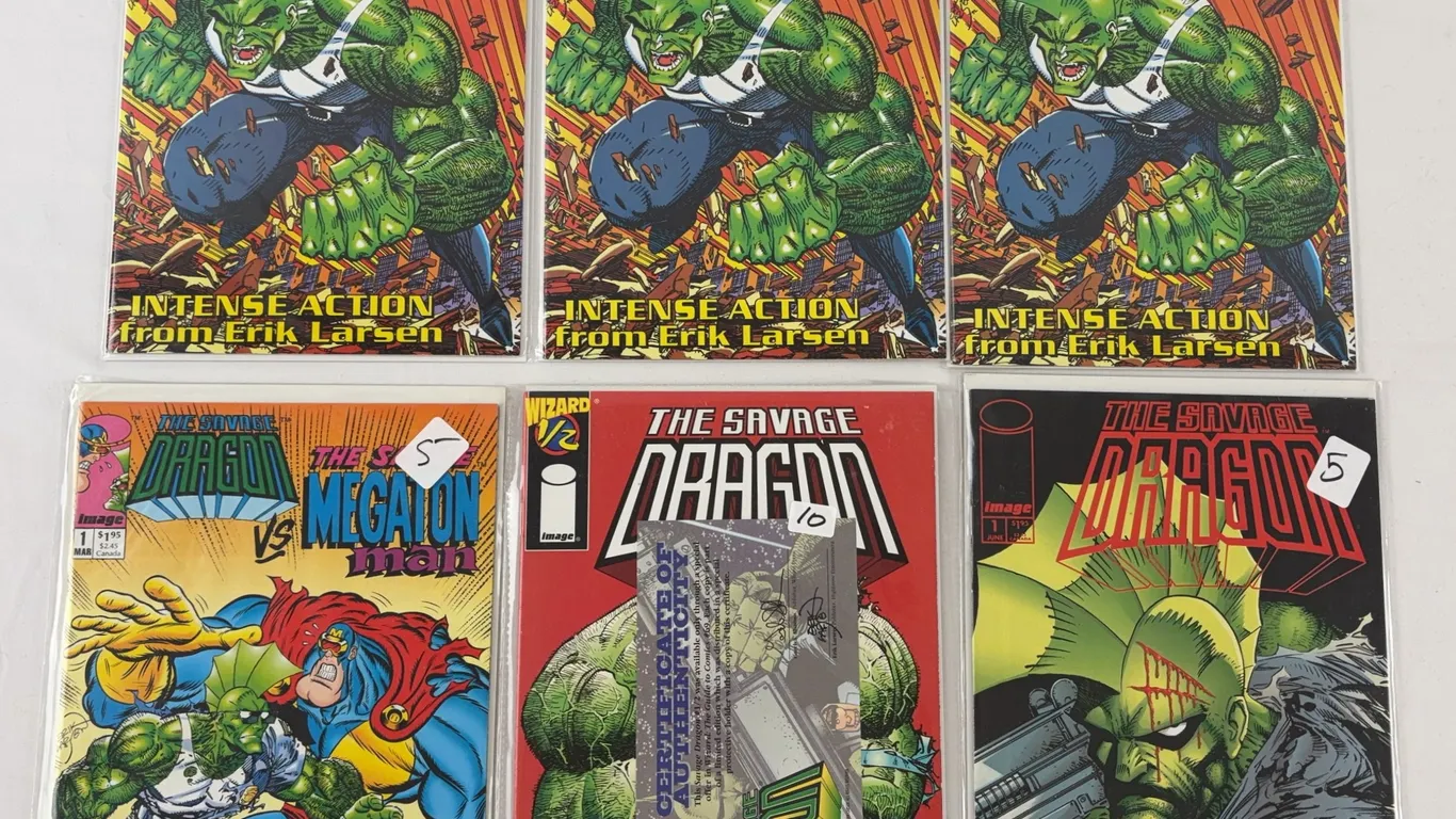 Savage Dragon Comic Book Lot Image 1992-1993