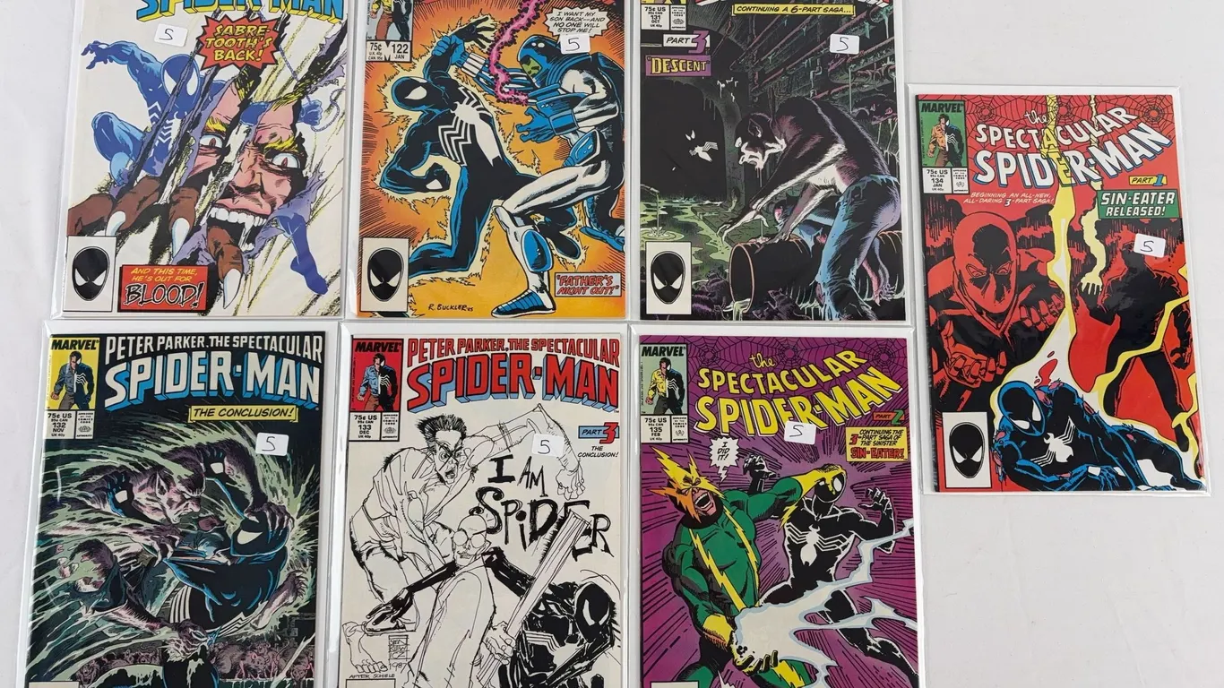 Peter Parker, The Spectacular Spider-Man Comic Book Lot Marvel 1986-1987
