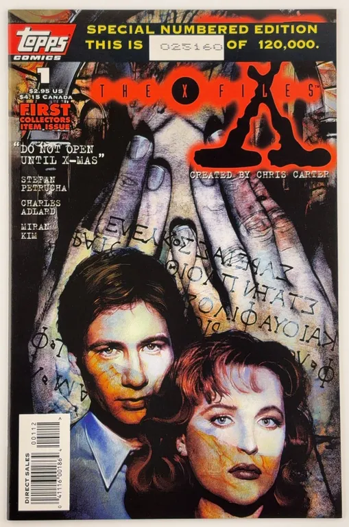 X Files Comic #1 Special Numbered Edition Topps Comics Second Print