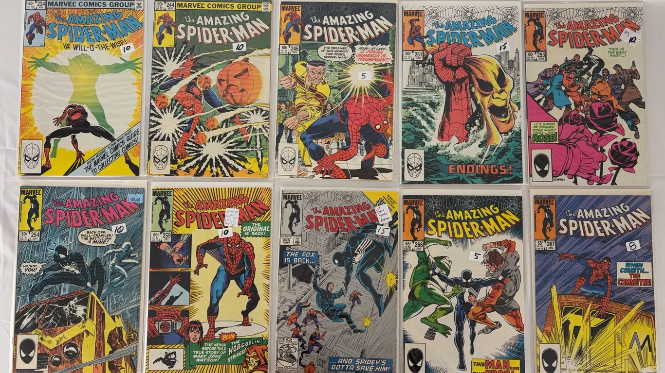 Amazing Spider-Man Comic Book Lot Marvel 1983-1985