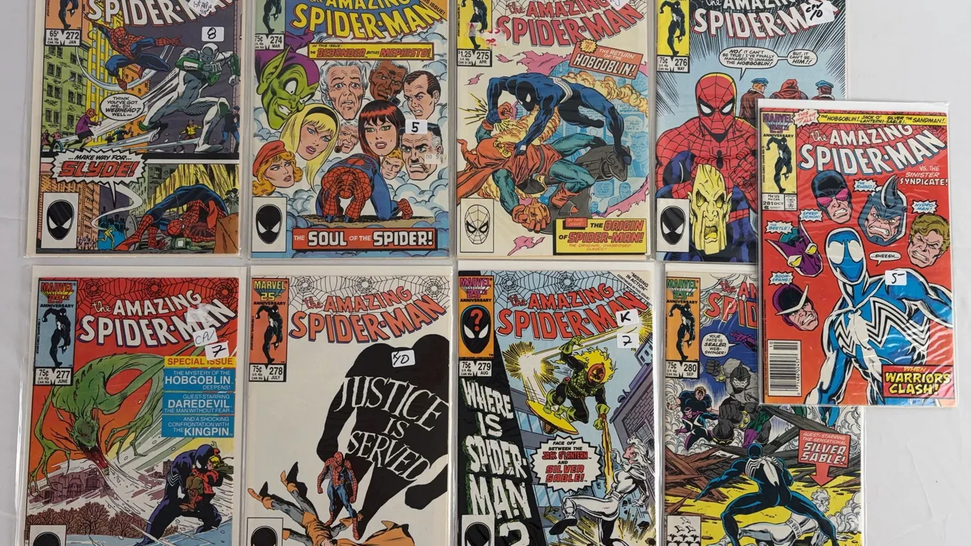 Amazing Spider-Man Comic Book Lot Marvel 1985-1986