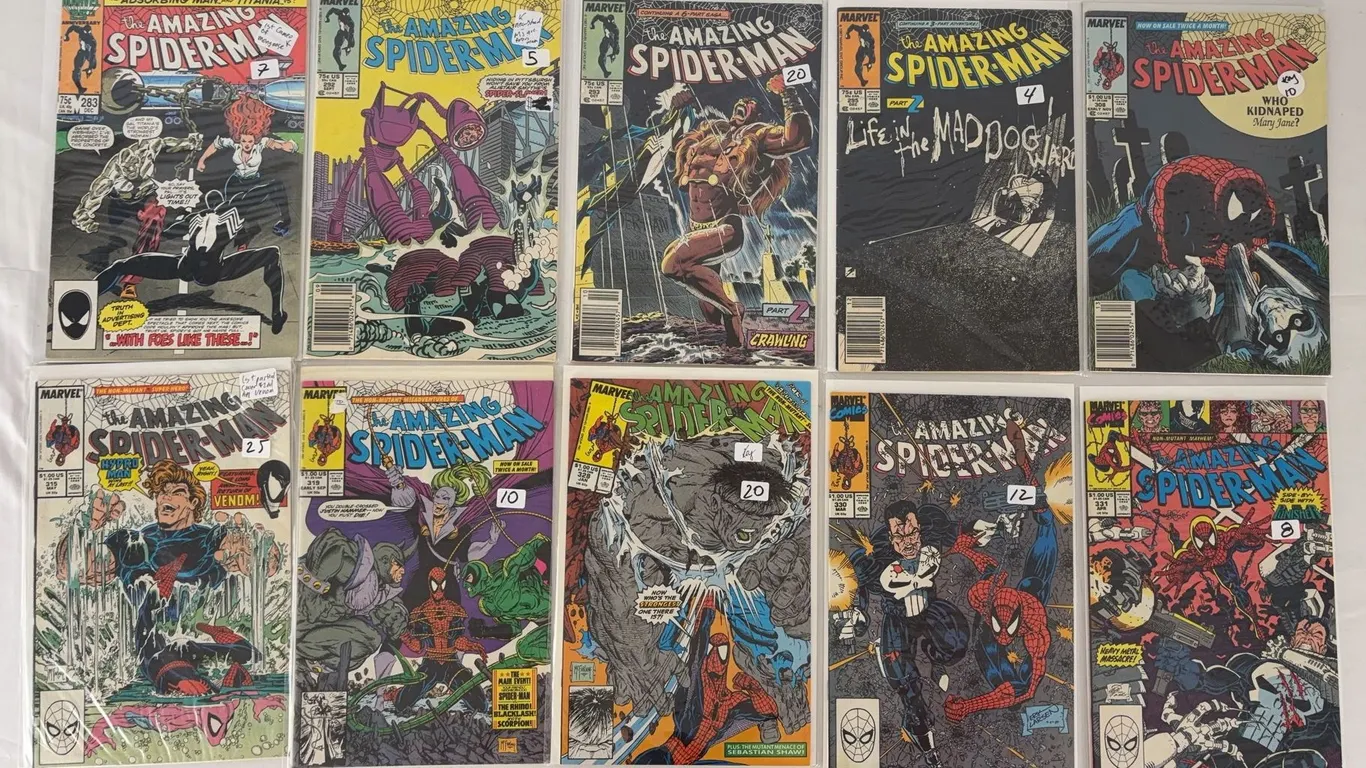 Amazing Spider-Man Comic Book Lot Marvel 1985-1990