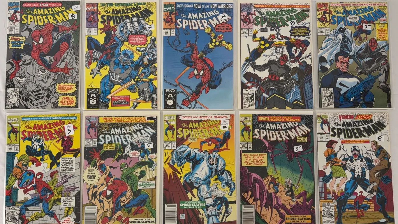 Amazing Spider-Man Comic Book Lot Marvel 1991-1993