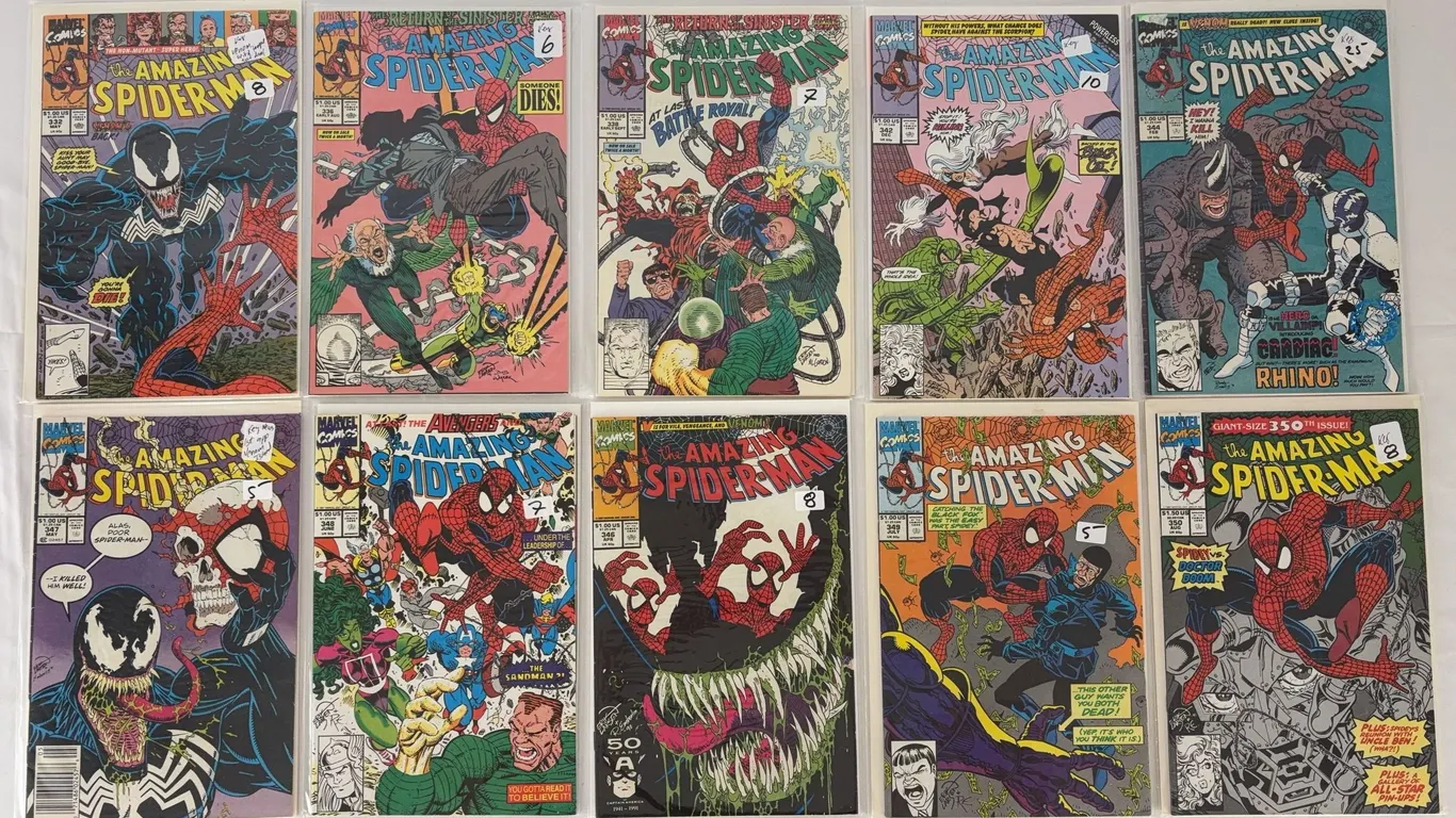 Amazing Spider-Man Comic Book Lot Marvel 1990-1991