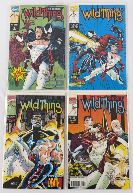 Wild Thing #1-4 Marvel 1999 Lot